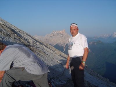 Drago Lipič Antelao 23.-25.06.2008
Antelao je drugi najvišji vrh Dolomitov, po obliki nekje med našima Jalovcem in Grintavcem.
